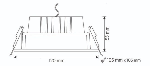 Square Cut 120 - 8W