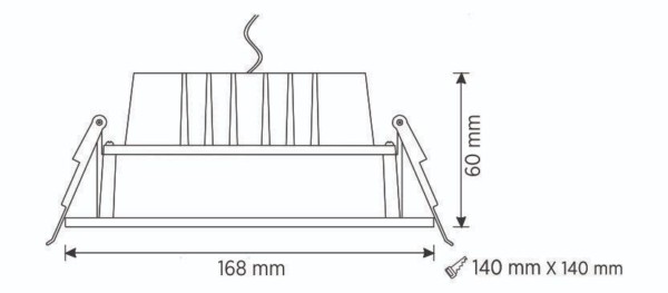 Square Cut 170 - 16W