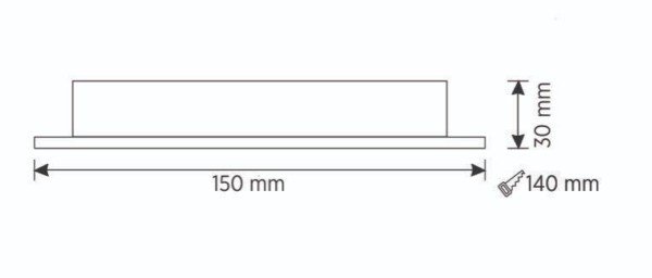 iNfinity Square Recess - 10W