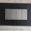 Solid Aluminium Plate - Black