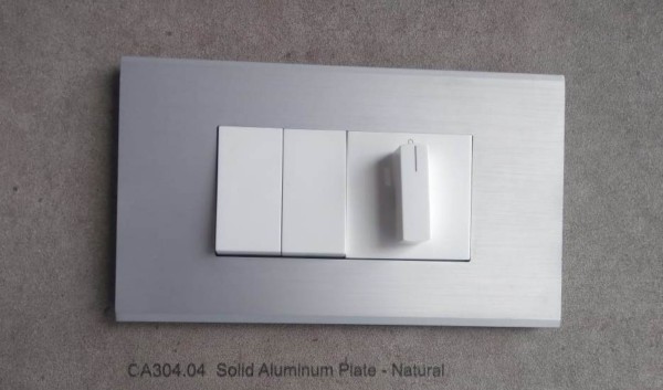 Solid Aluminium Plate - Natural