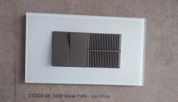 Solid Glass Plate - Ice White
