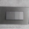 Solid Glass Plate - Metal Gray