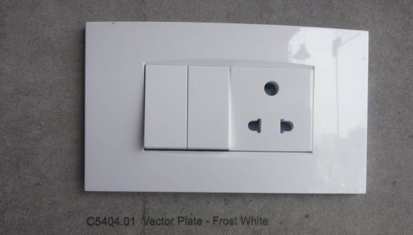 Vector Plate - Frost White