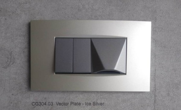 Vector Plate - Ice Silver