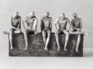 Five Wise Men in Contemplation Sculpture