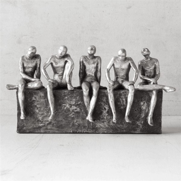 Five Wise Men in Contemplation Sculpture